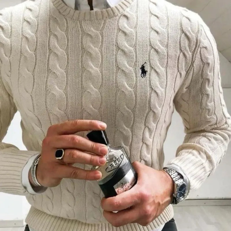 Suéter de Malha Manga Longa R&L Casual