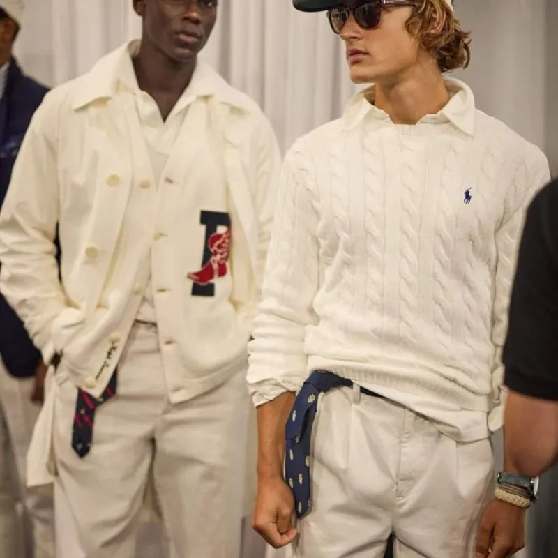 Suéter de Malha Manga Longa R&L Casual