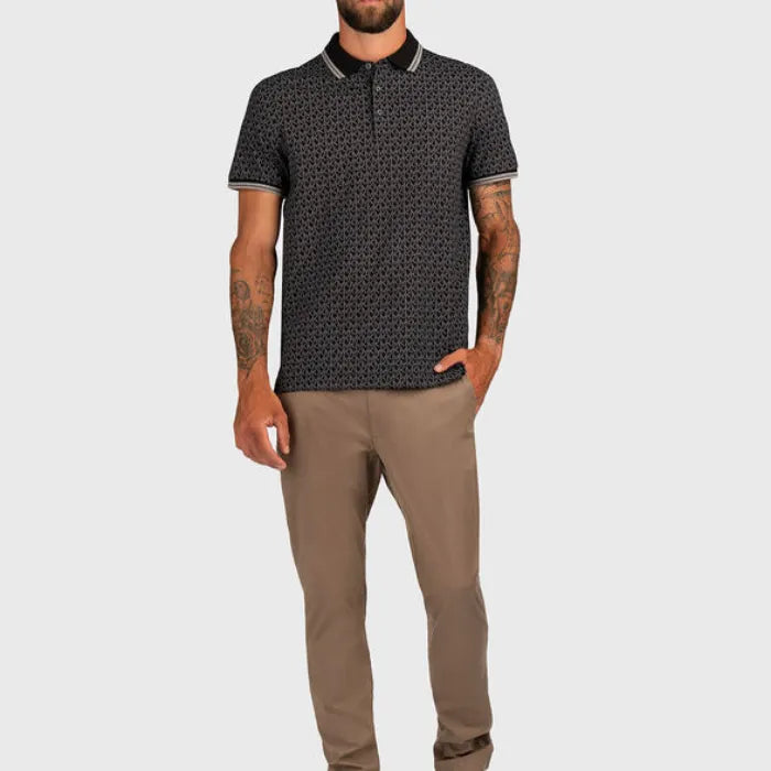 Polo Essential Piquet Mescla Grafite