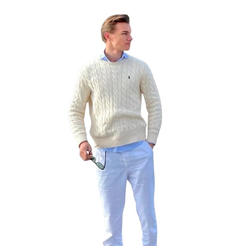 Suéter de Malha Manga Longa R&L Casual