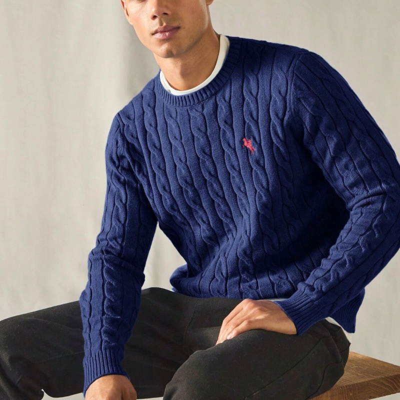 Suéter de Malha Manga Longa R&L Casual