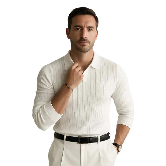 Polo Masculina Canelada Manga Longa Drovic Verona®