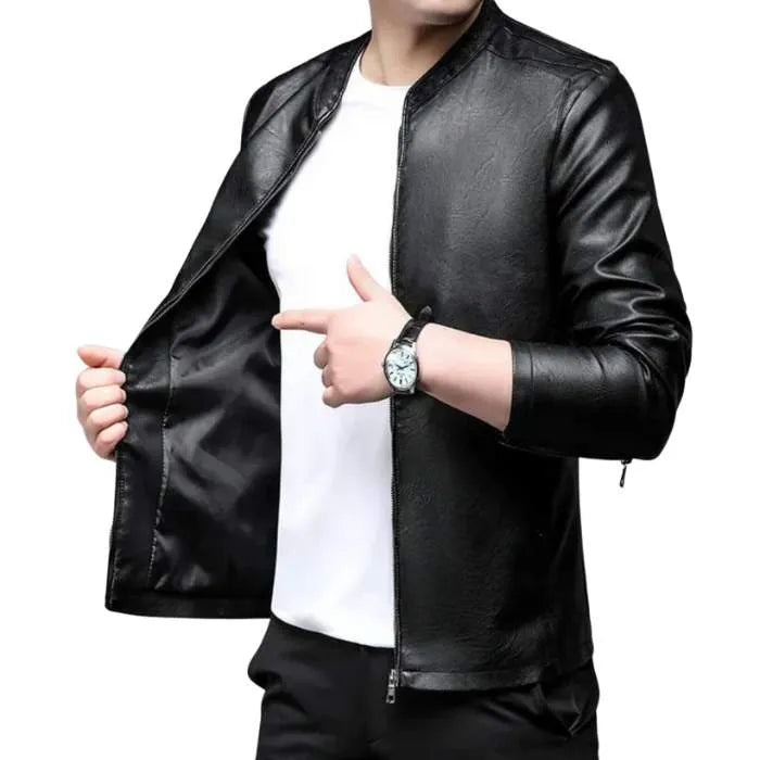 Jaqueta de Couro Masculina Drovic Renzo®