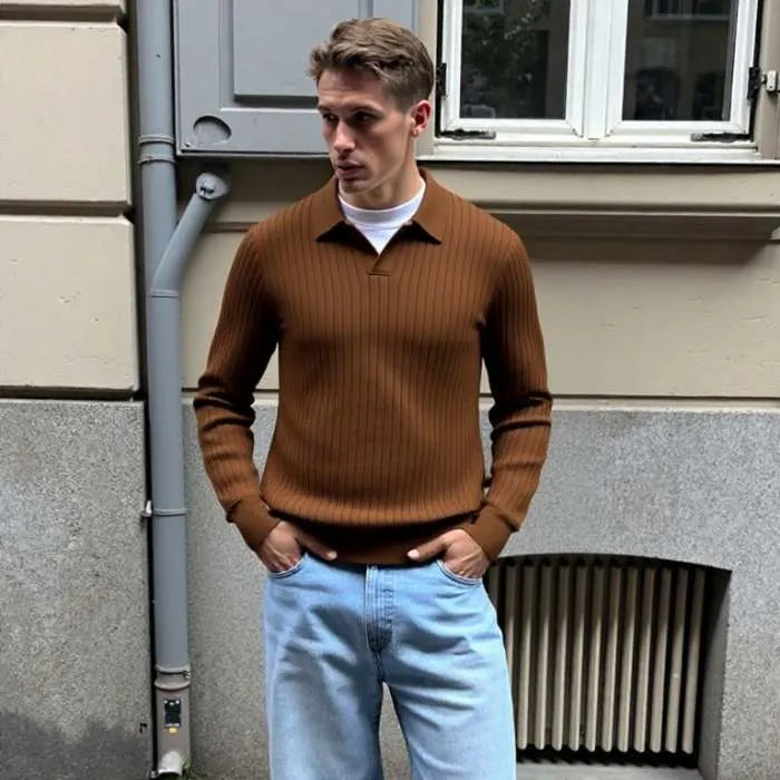 Polo Masculina Canelada Manga Longa Drovic Verona®