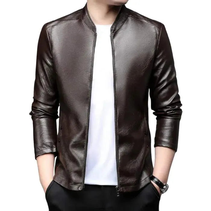 Jaqueta de Couro Masculina Drovic Renzo®