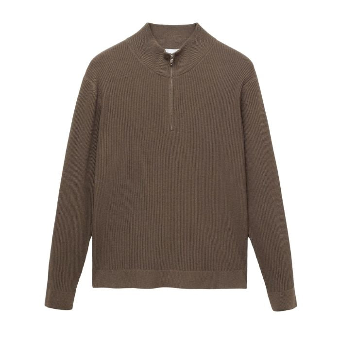 Suéter Masculino Gola Alta com Zíper
