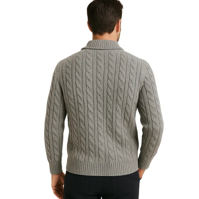 Suéter Masculino Drovic Fontaine Ziper Gola Alta
