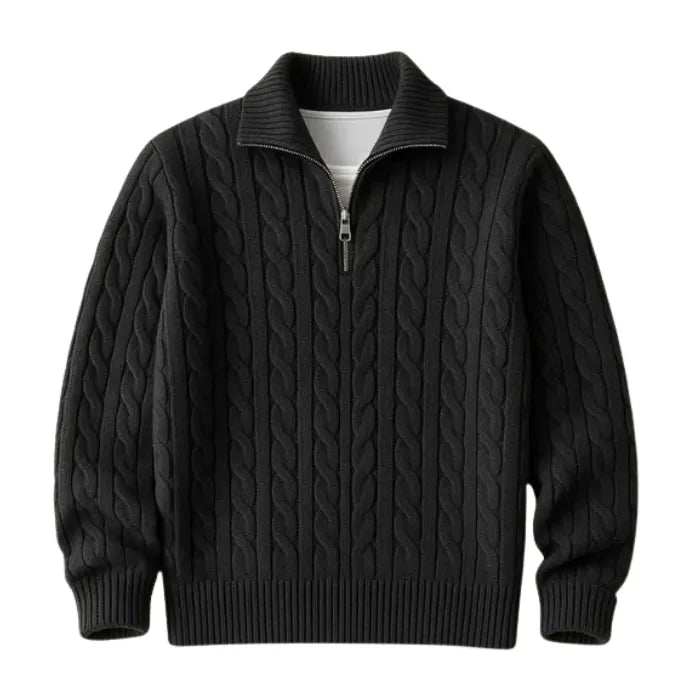 Suéter Masculino Drovic Fontaine Ziper Gola Alta