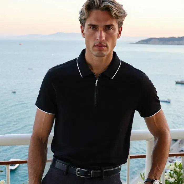 Camisa Polo com Zíper Drovic Milano OldMoney®